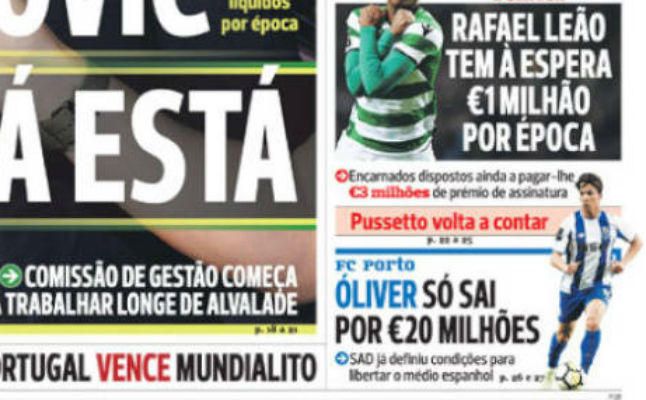 El Oporto empieza pidiendo 20 millones por Óliver Torres