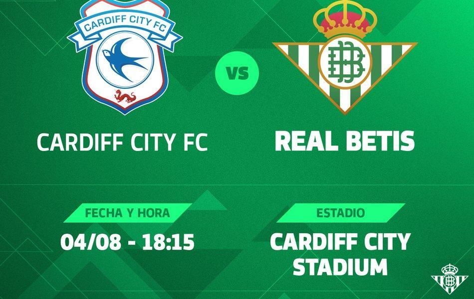 El Betis jugará un amistoso contra el Cardiff el 4 de agosto