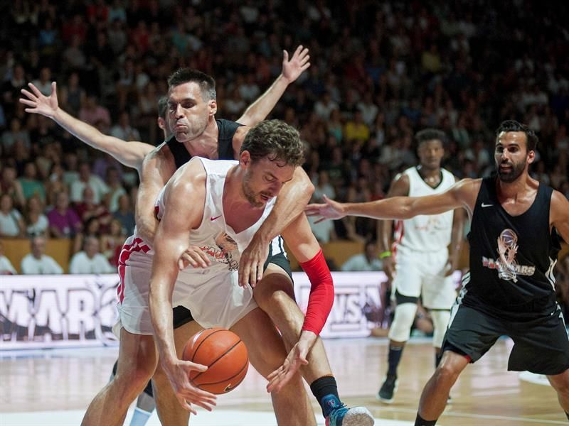95-91. Los Amigos de Marc Gasol derrotan a los Amigos de Pau