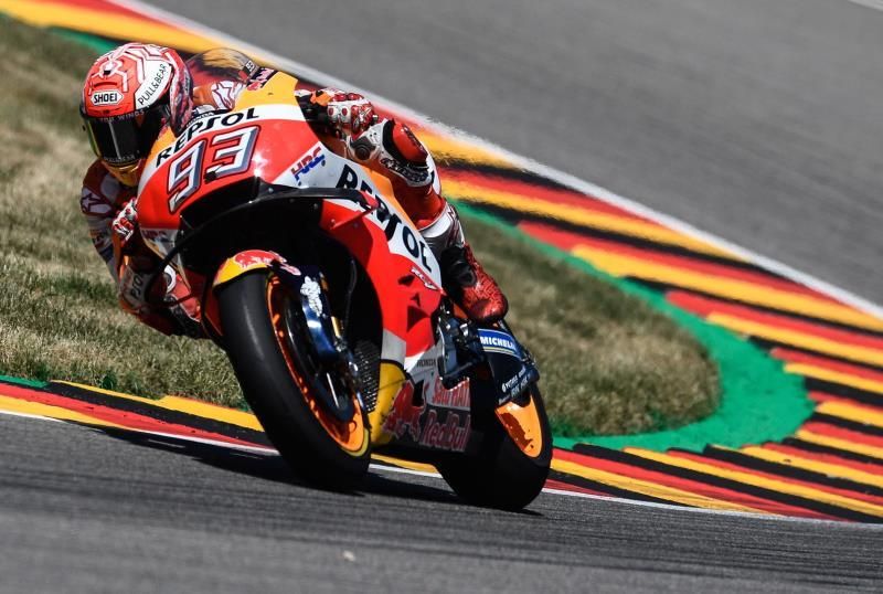 Márquez sigue siendo el "rey" de los entrenamientos en Sachsenring