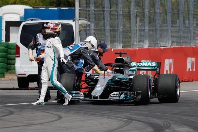 Hamilton abandona con problemas mecánicos la Q1