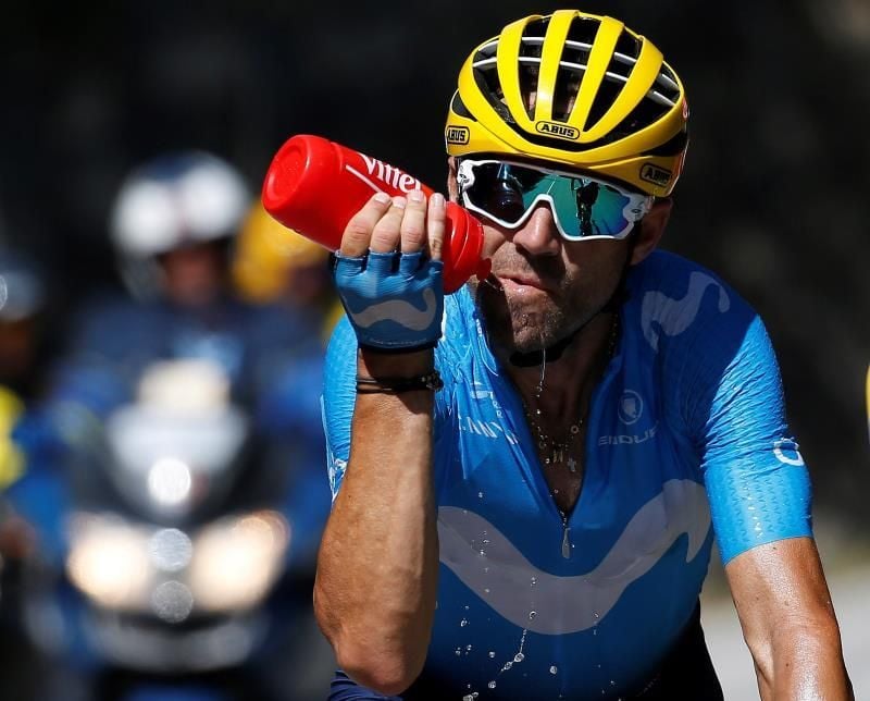 Valverde: "Estamos luchando por meter en el podio a Quintana y Landa"