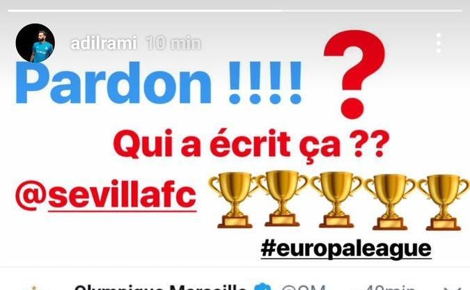 El desafortunado apoyo de Rami al Sevilla