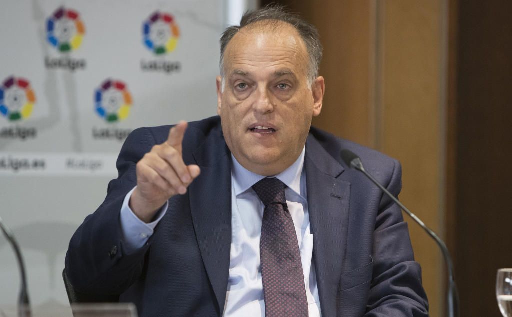 Tebas: "Las únicas quejas contra el VAR vienen de Setién y Mendilíbar"
