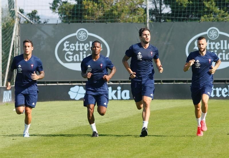 El Celta reanuda los entrenamientos sin los seis internacionales
