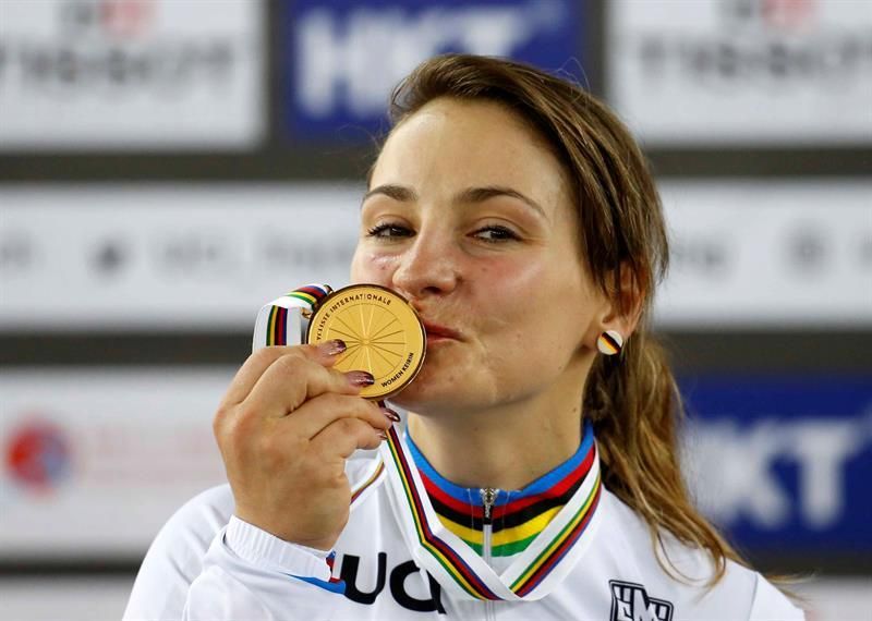 La bicampeona olímpica Kristina Vogel, tetraplégica tras un accidente