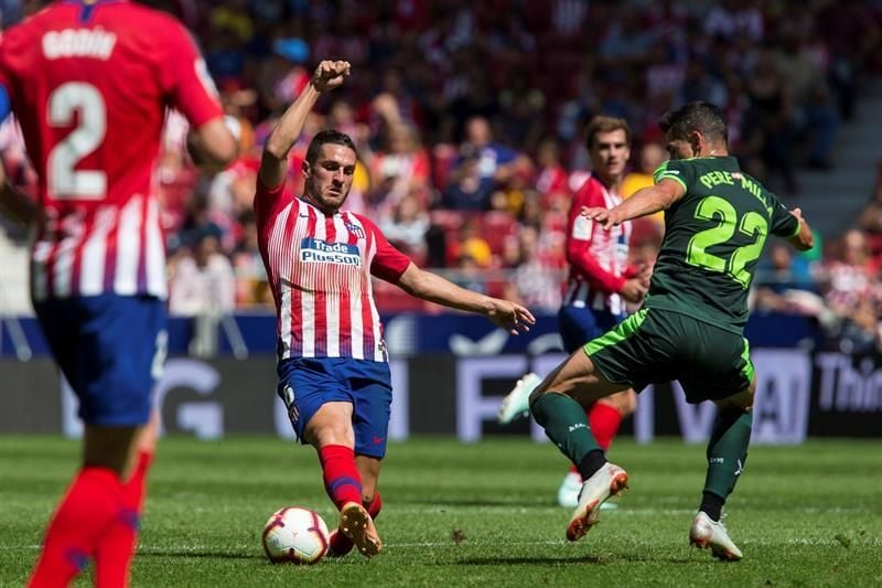 Atlético y Eibar, empate sin goles al descanso y pocas ocasiones