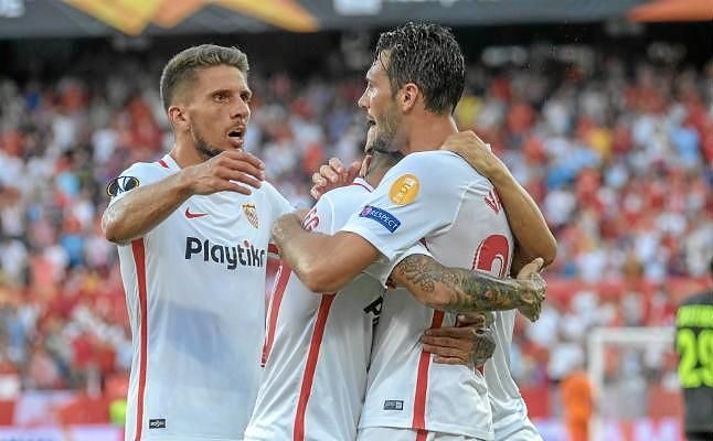 Dos jugadores del Sevilla en el once ideal de la Europa League