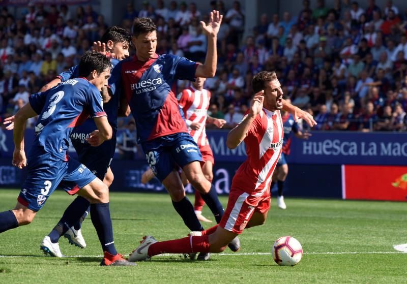 1-1. El Girona también saca partido de la debilidad del Huesca en casa