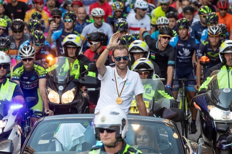 Valverde: "La región de Murcia merece tener un campeón del mundo de ciclismo"