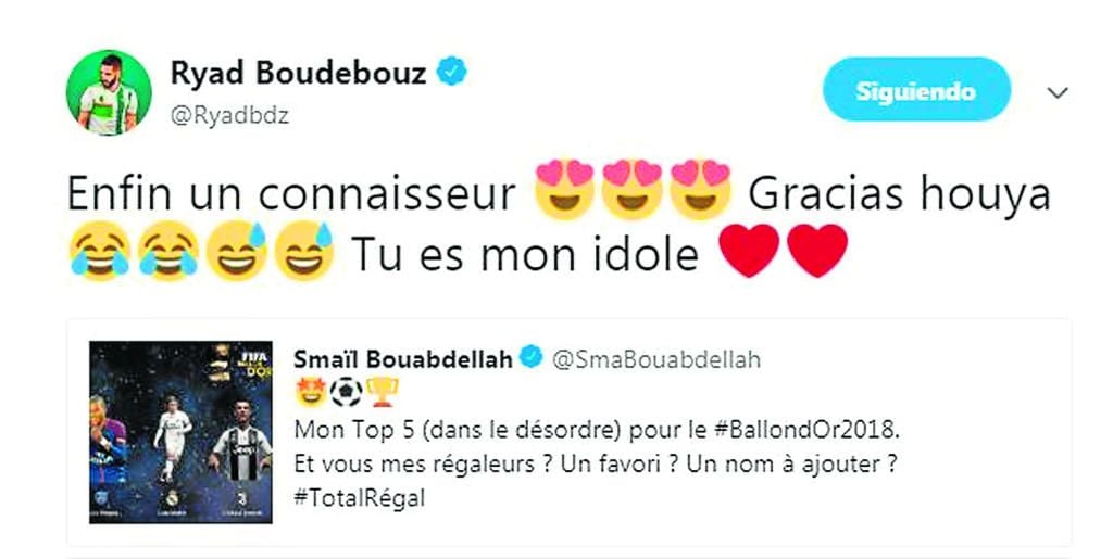 Boudebouz y su 'nominación' al Balón de Oro