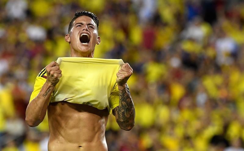 James encuentra calma en Colombia en medio de la tempestad que vive en Alemania