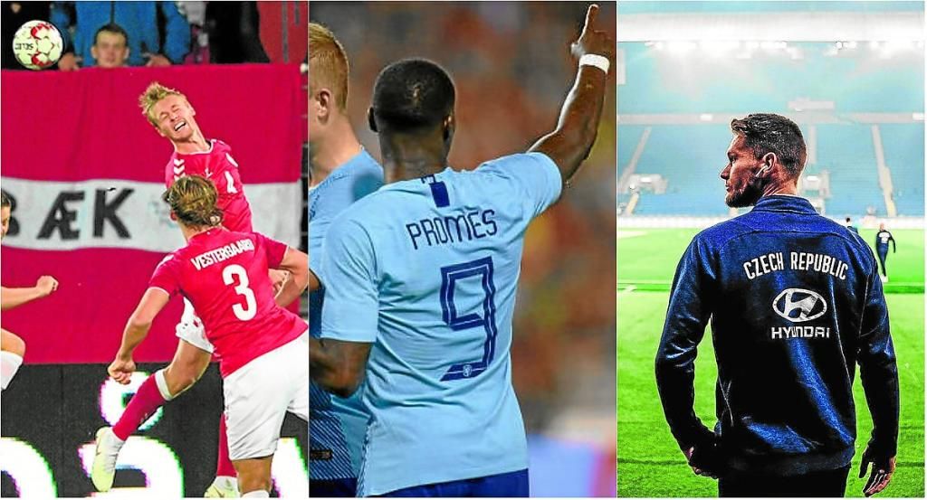 Promes y Kjaer, titulares; Vaclik, en el banquillo