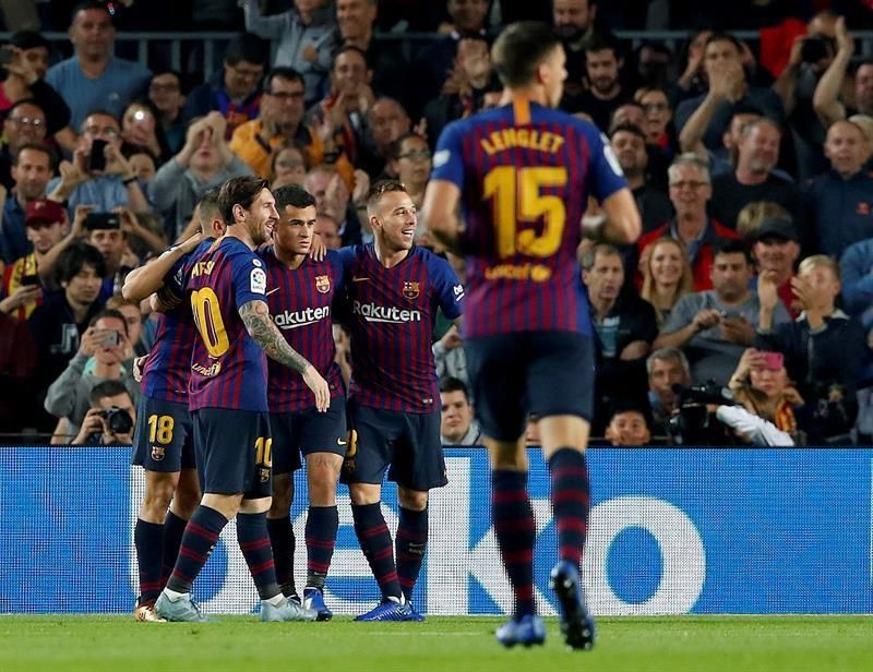 4-2. El Barça recupera el liderato, pero pierde a Messi