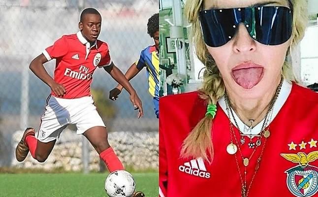 Madonna, una 'mamá-fútbol' del Benfica