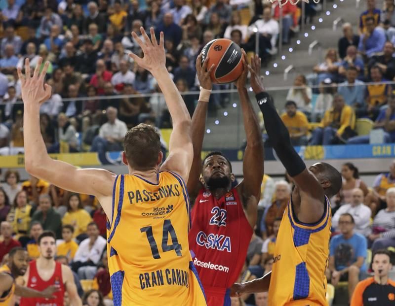 91-106. Gran Canaria plantó cara a un CSKA Moscú que se esforzó para vencer
