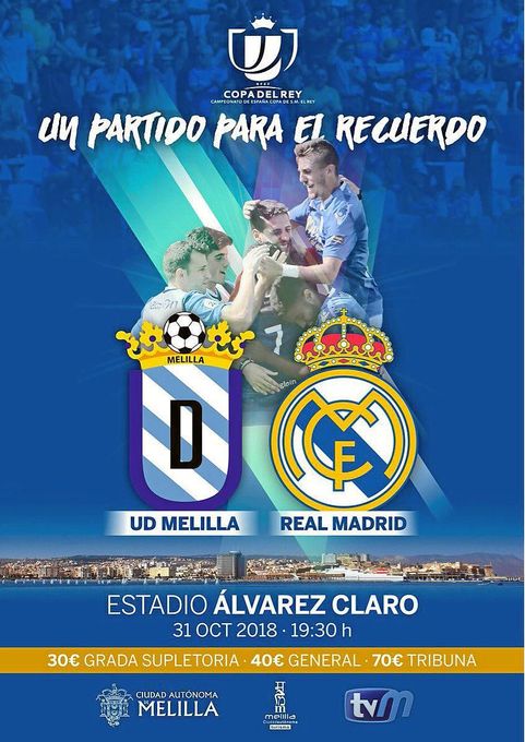 El Melilla cuelga el cartel de 'no hay billetes' para visita del Real Madrid
