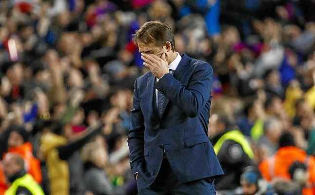 Lopetegui se despidió de la plantilla madridista en Valdebebas