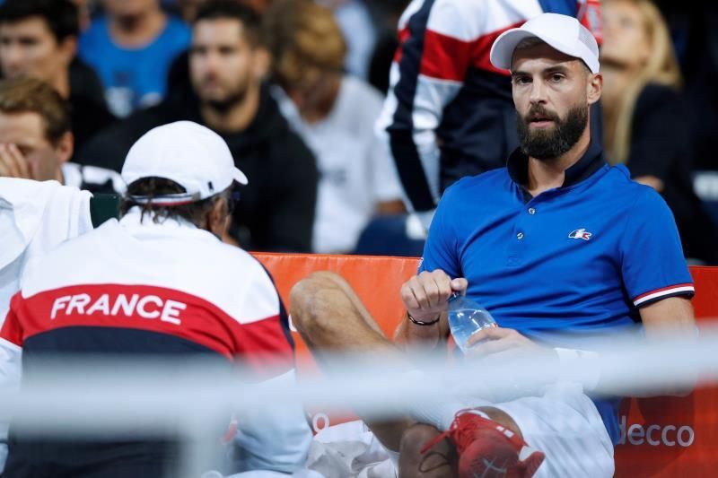 Francia excluye a Paire, héroe contra España, de la final de la Copa Davis