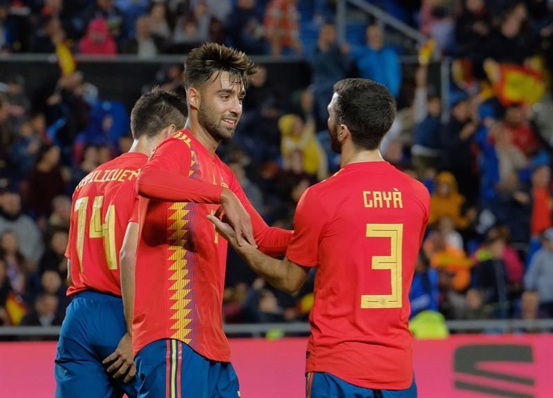 1-0. Brais Méndez debuta con gol y saca del atasco a España