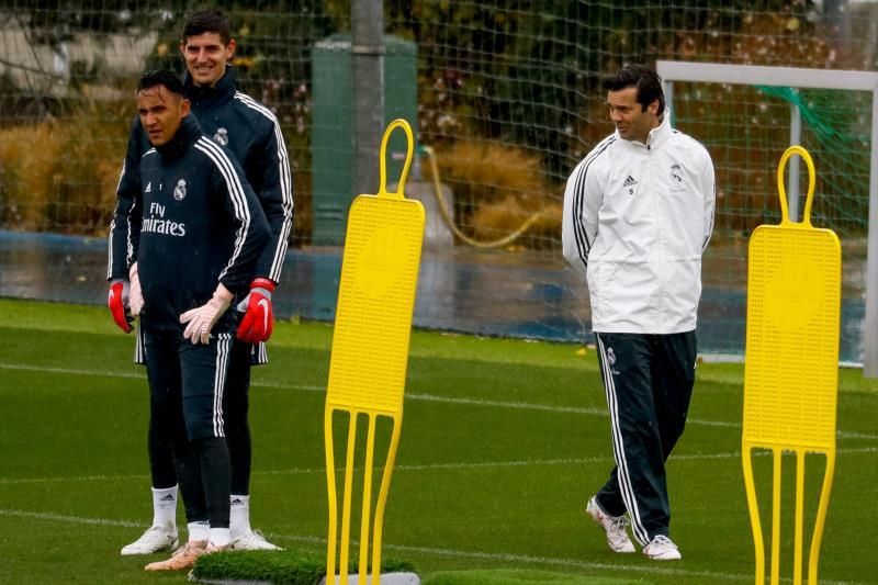 Courtois, Varane y Fede Valverde ya entrenan con Solari