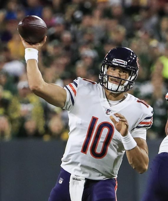 Trubisky está lesionado y no es seguro que se enfrente a los Lions
