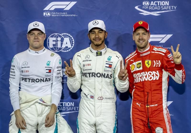 Hamilton vuela y Mercedes copa la primera fila en el adiós a Alonso