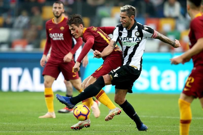La Roma cae en Udine (0-1) y llega tocado al duelo con el Madrid