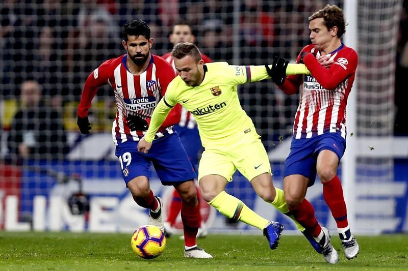 1-1. Dembelé sostiene al Barça y frustra al Atlético