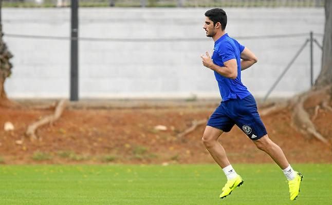 Guedes prosigue su recuperación para el partido frente al Sevilla