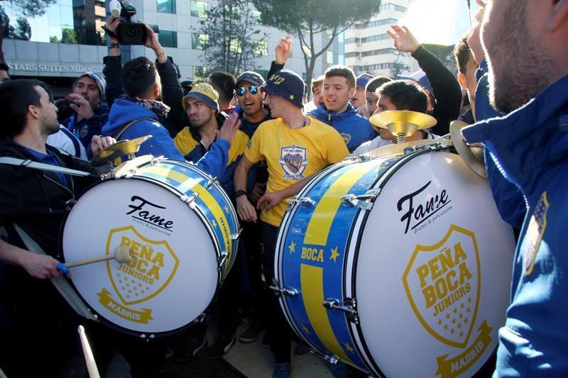 Color e ilusión en el multitudinario 'banderazo' de Boca Juniors