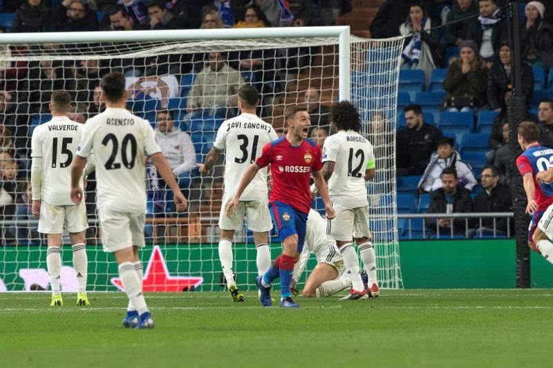 0-3. El CSKA destapa las carencias de la segunda unidad del Real Madrid