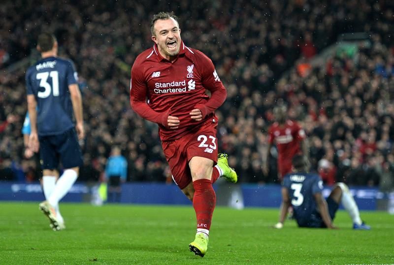 3-1. Shaqiri tira abajo el muro de Mourinho y De Gea