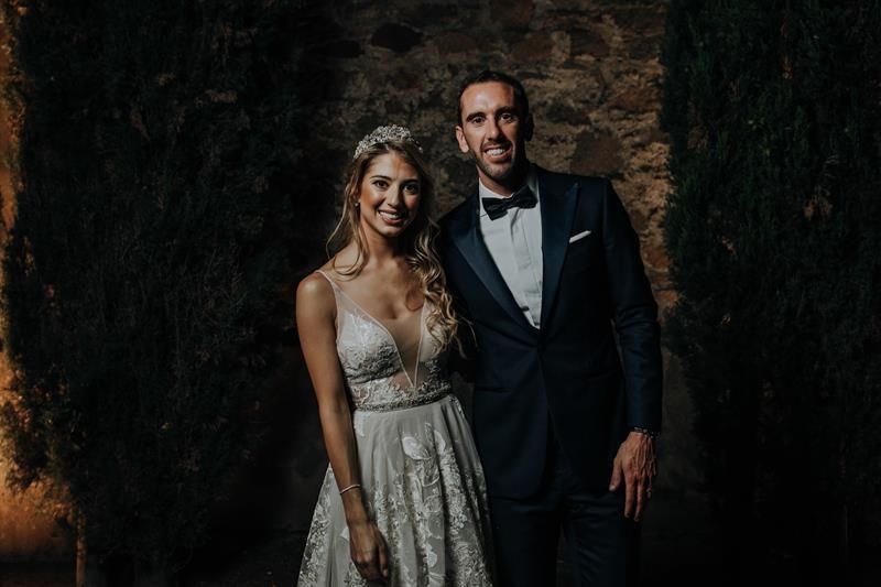 Una ceremonia de ensueño selló el casamiento de Diego Godín y Sofía Herrera