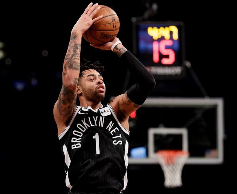 126-121. Russell lidera triunfo de Nets pese al regreso de Davis con Pelicans