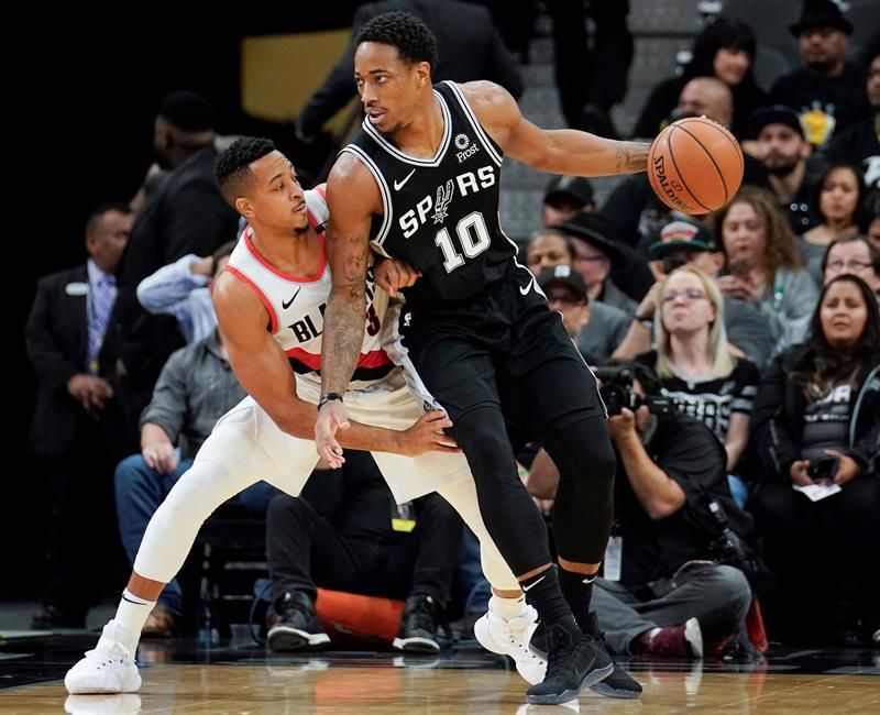 107-119. Ante los Pistons, DeRozan, con 26 puntos, da los Spurs su cuarto triunfo consecutivo
