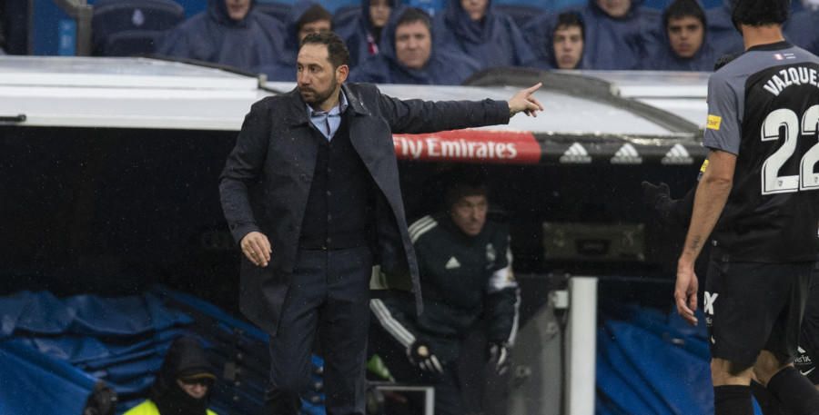 Machín: "Hasta el minuto 80 hemos estado en el partido"