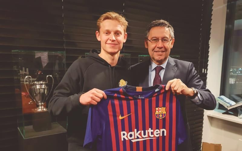 El Barça ficha a Frenkie de Jong (Ajax) para las próximas cinco temporadas