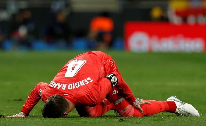 Ramos no sufre lesión, sólo un golpe