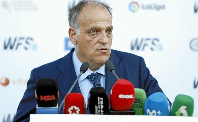 Tebas: "Ojalá que Mbappé y Neymar jueguen en LaLiga, puede haber algo importante este verano"