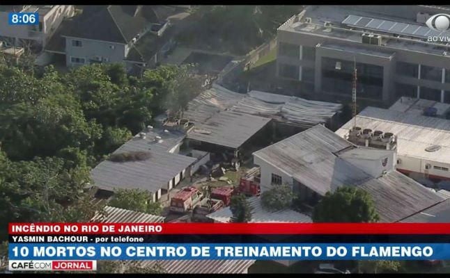Al menos 10 muertos en incendio en centro de entrenamiento de Flamengo en Río