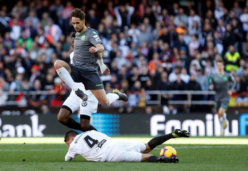 0-0. Valencia y Real muestran su buen momento en un choque intenso