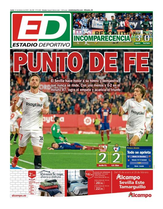 La portada de ESTADIO