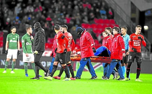 Una baja y una duda muy seria en el Rennes