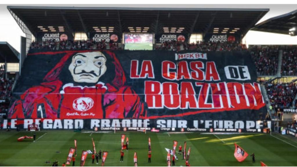 Lleno en Roazhon Park y tifo para recibir al Betis