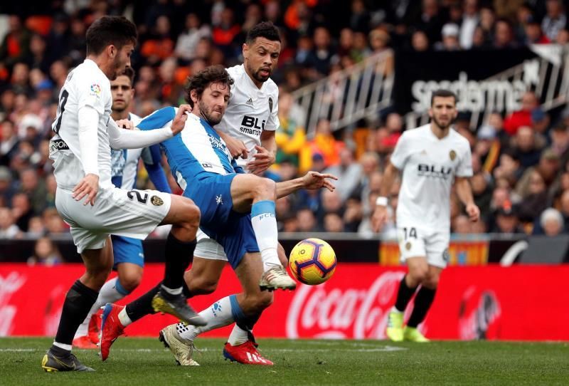 0-0. El Valencia sigue bajo la maldición del empate ante un luchador Espanyol