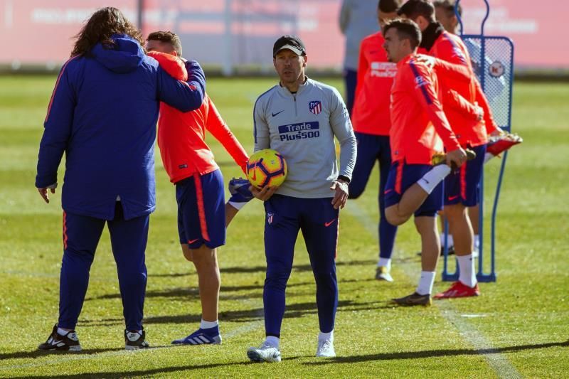El Atlético vuelve al trabajo de cara al partido ante el Villarreal