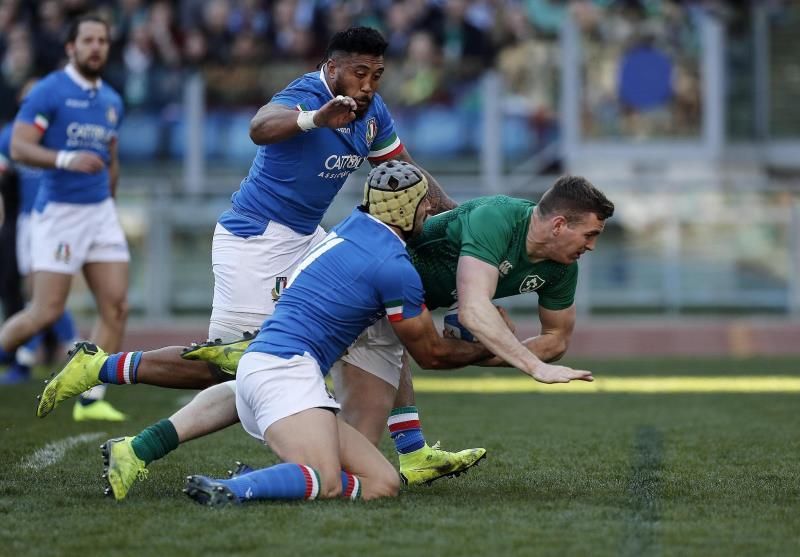 Irlanda se asusta en Roma, pero gana a Italia y se relanza (26-16)