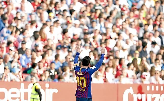 Messi, en su paraíso del Sánchez-Pizjuán