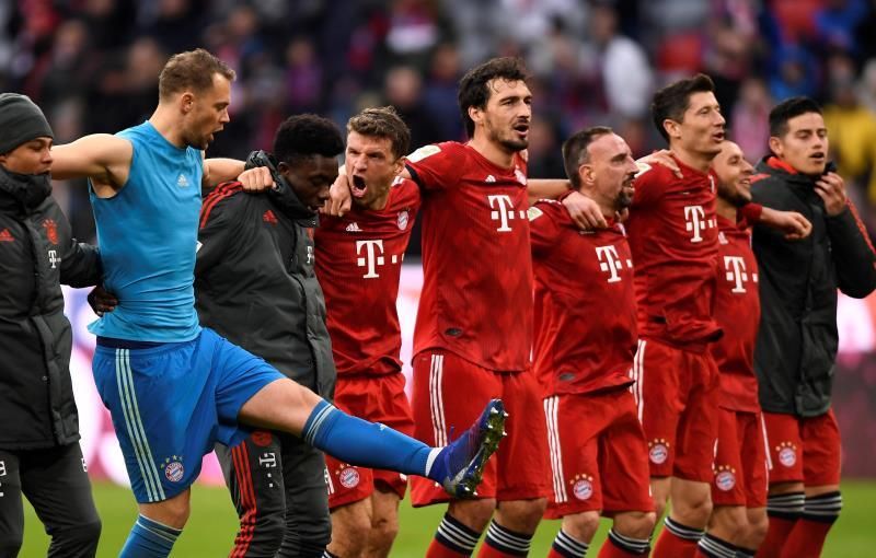 El Bayern asume el liderato por su mejor diferencia de goles